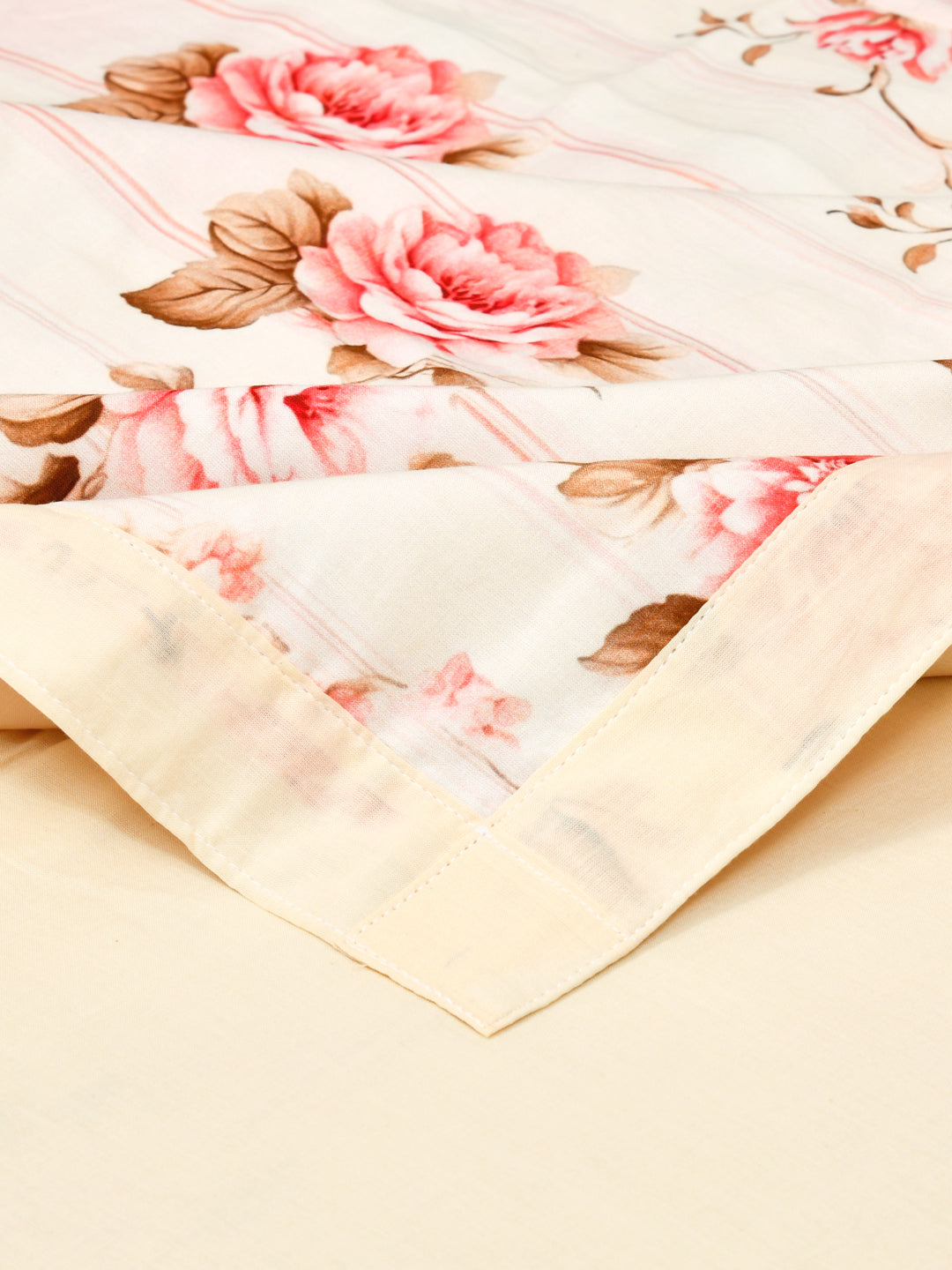 Pink & Yellow Digital Print Cotton Dohar