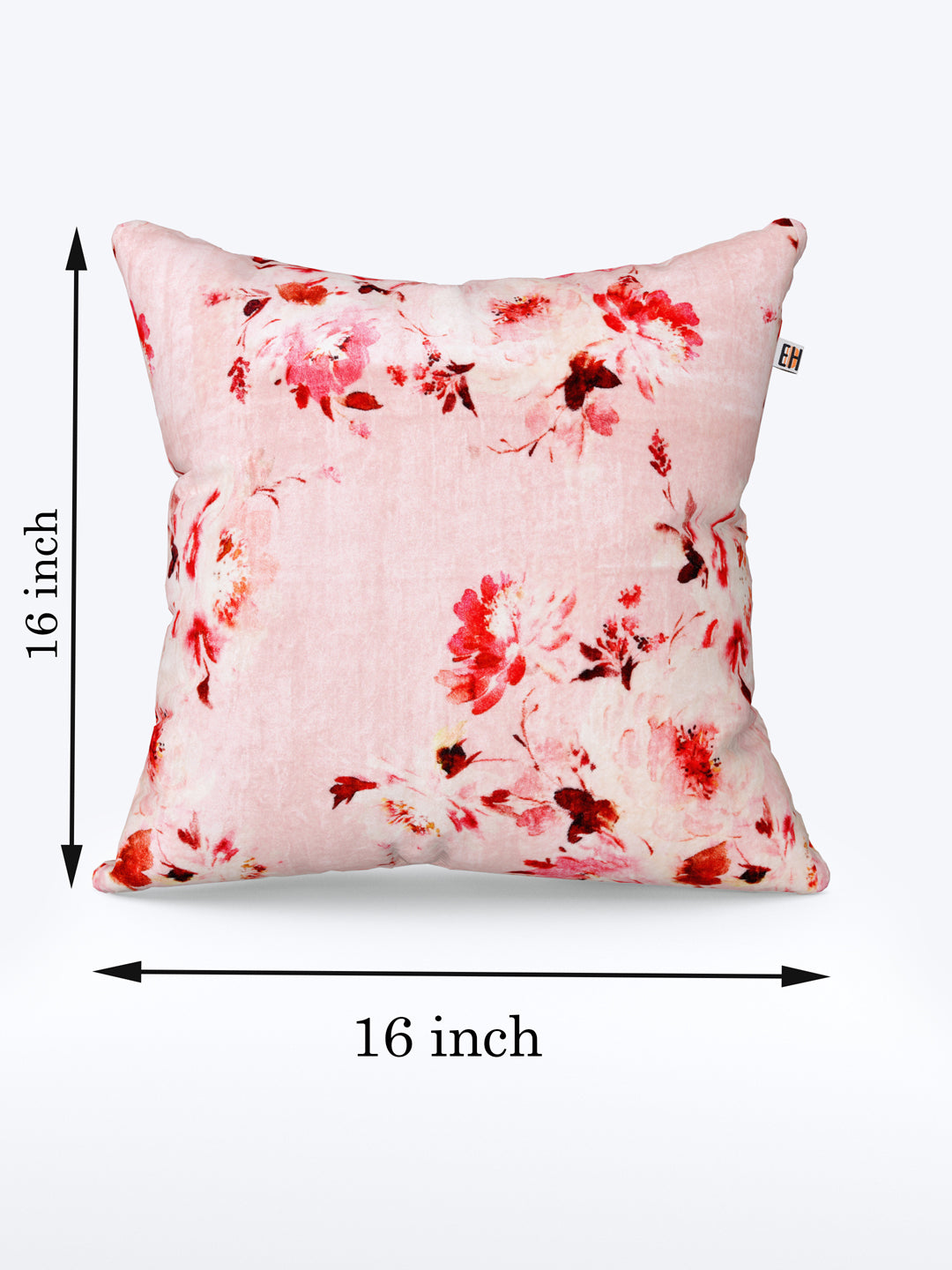 Pink & Mint Set of 2 water color based floral cushion covers