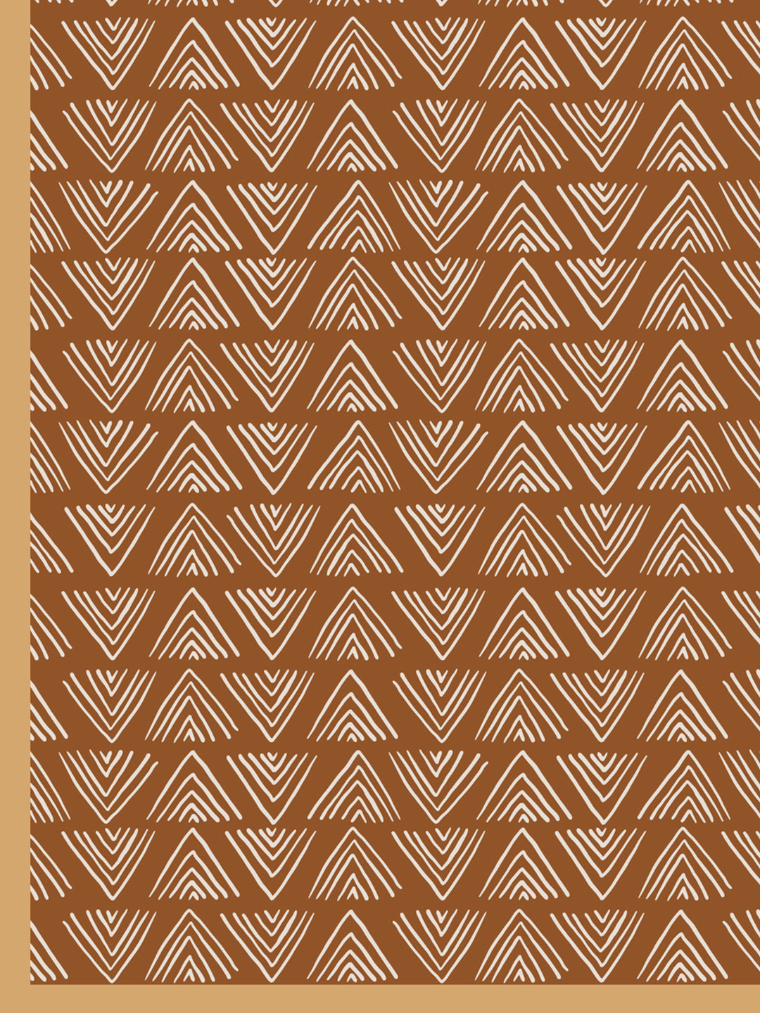 Rust & Beige Ethnic Motifs Print Reversible Cotton Dohar