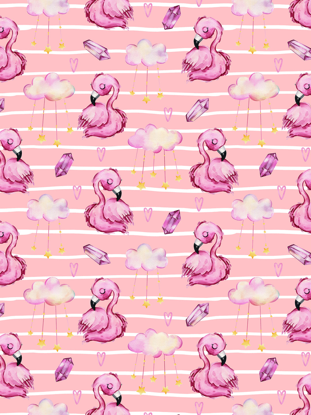 Flamingo Print Kids Single Bedsheet