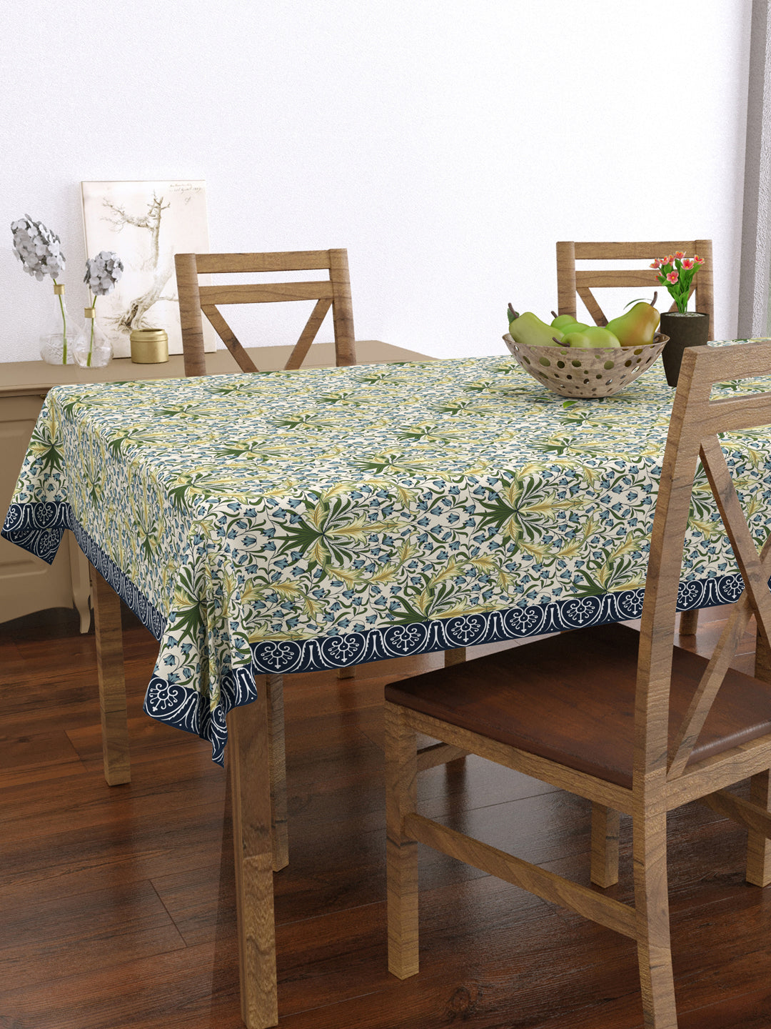 Blue & Yellow Oriental 4 Seater Table Cover