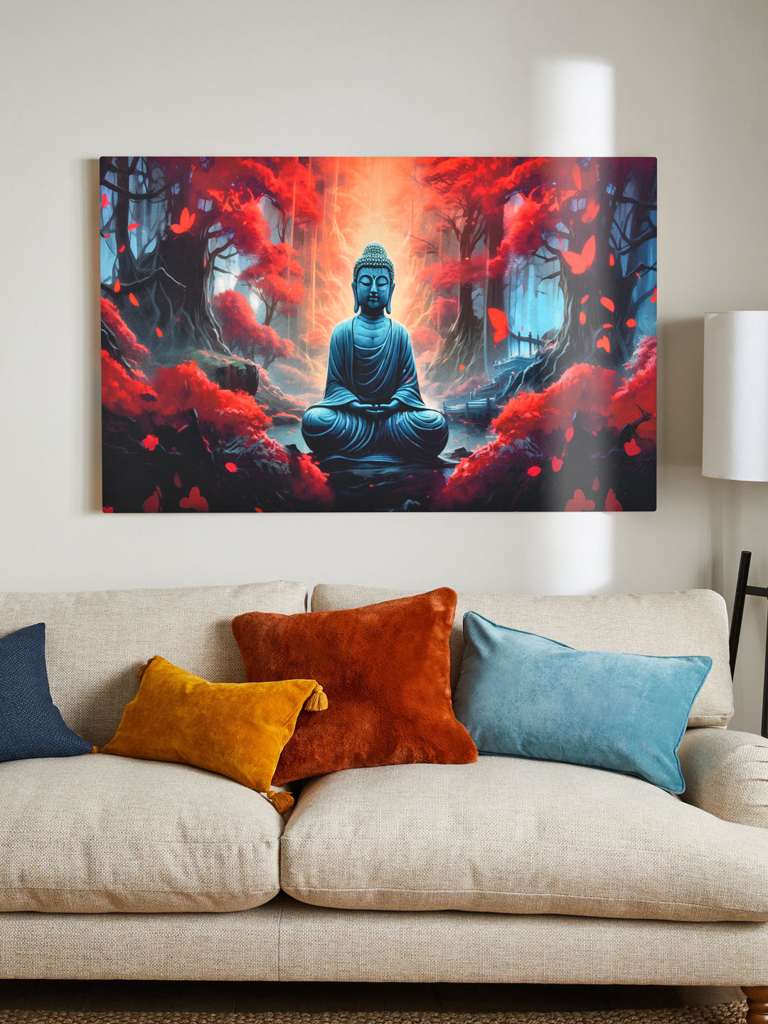 Lord Budha Painted Wall Art