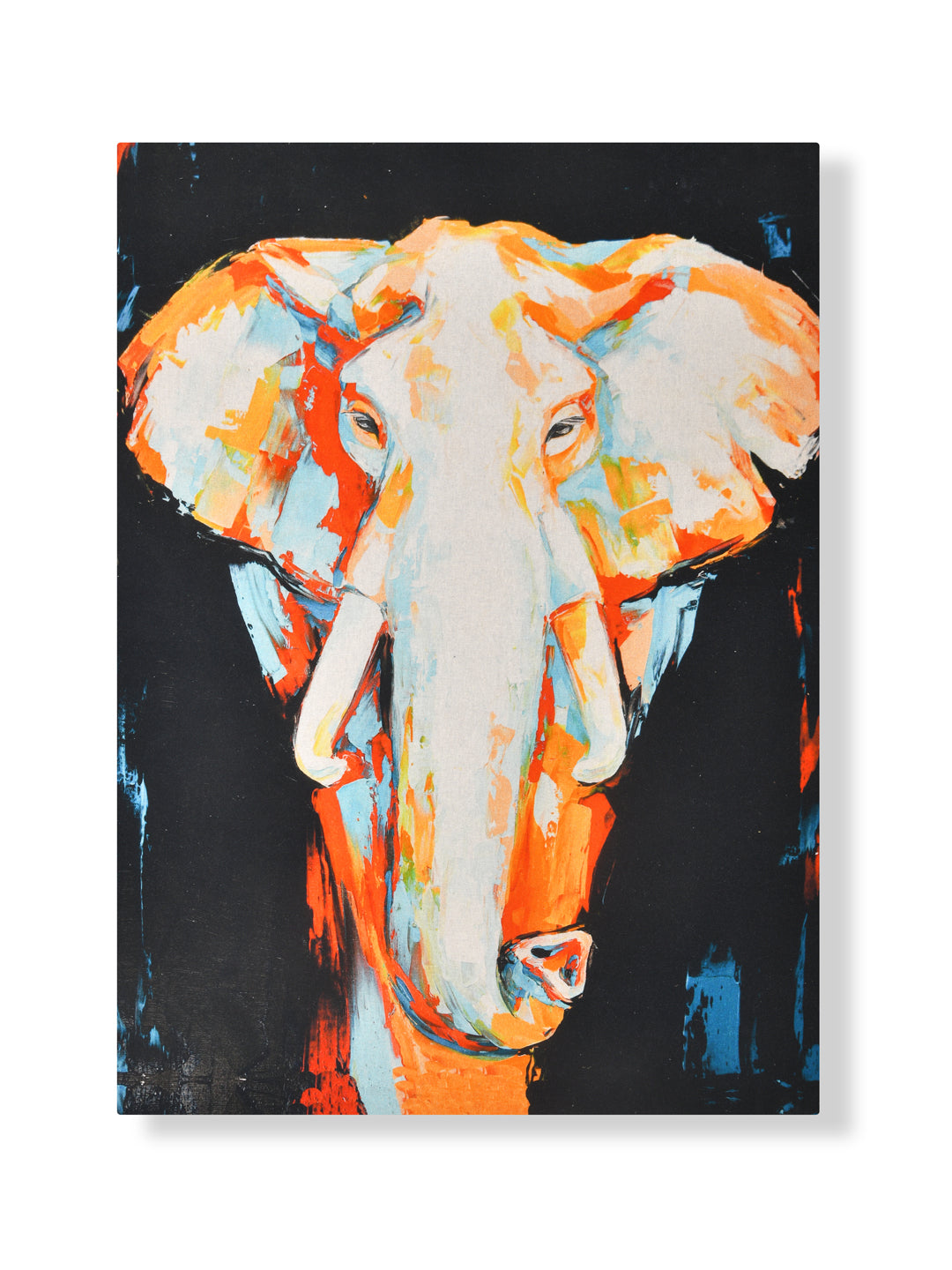 Oil Paint Elephant Wall Art