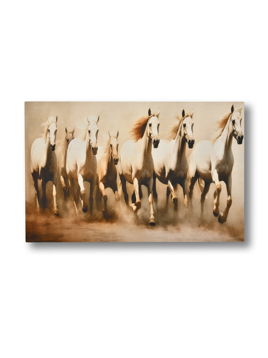 White Horses Painting Wall Art