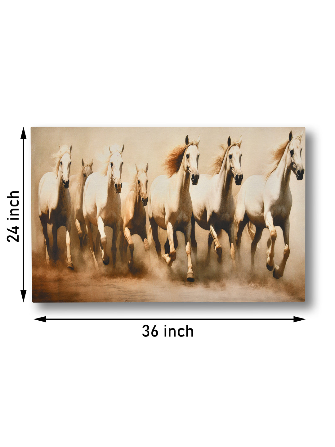 White Horses Painting Wall Art