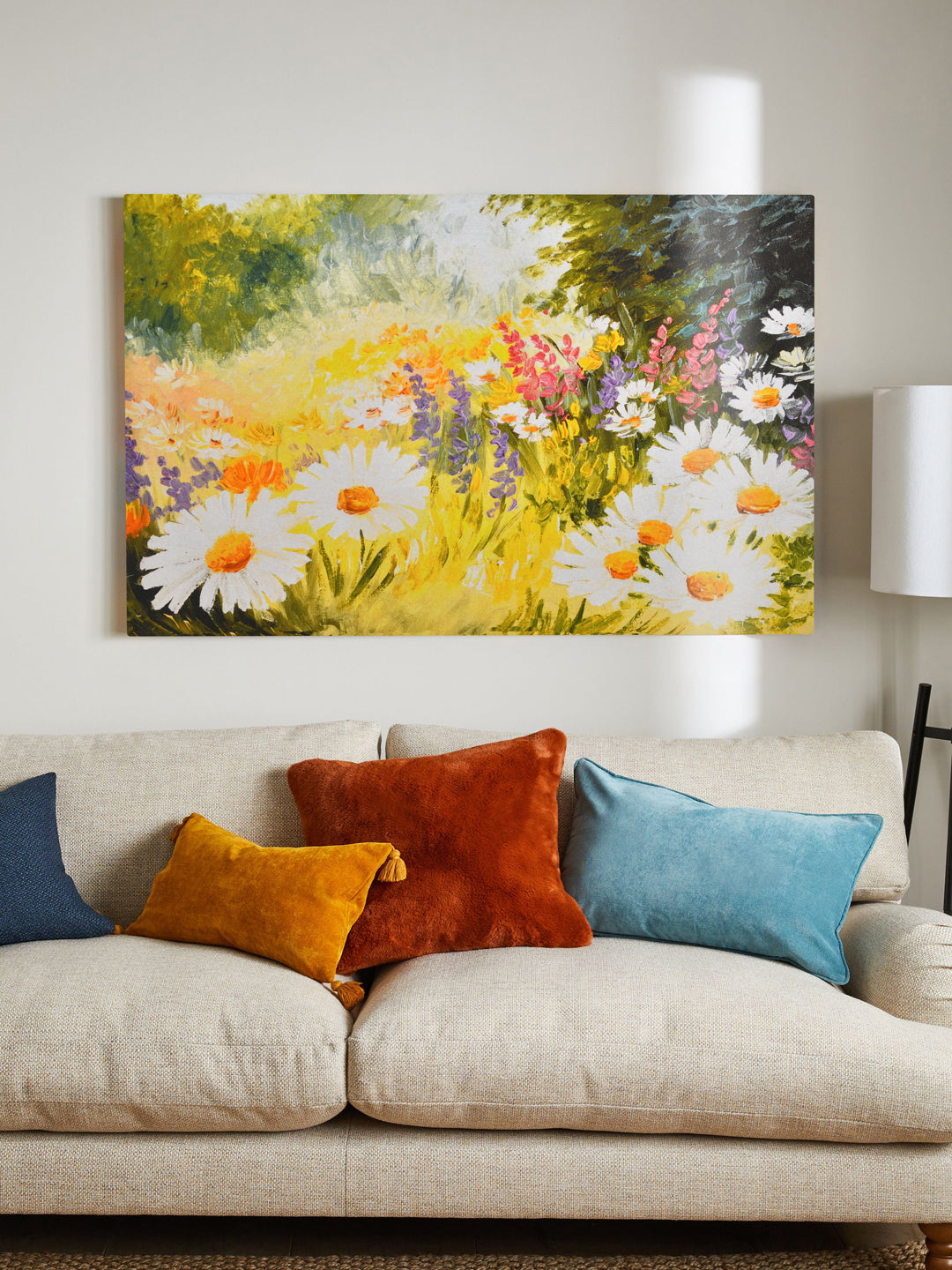 Floral Garden Oil Painted Wall Art