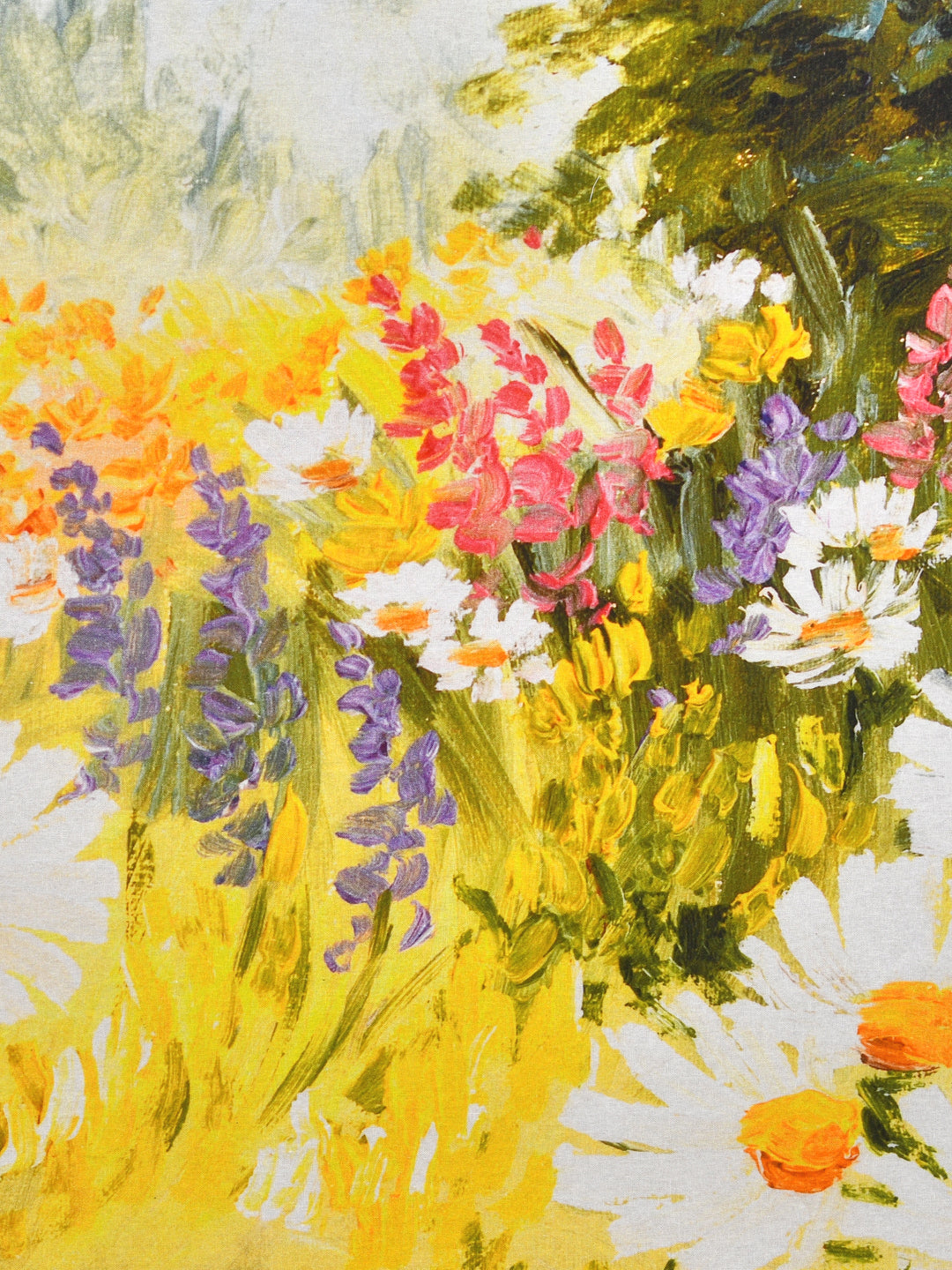 Floral Garden Oil Painted Wall Art