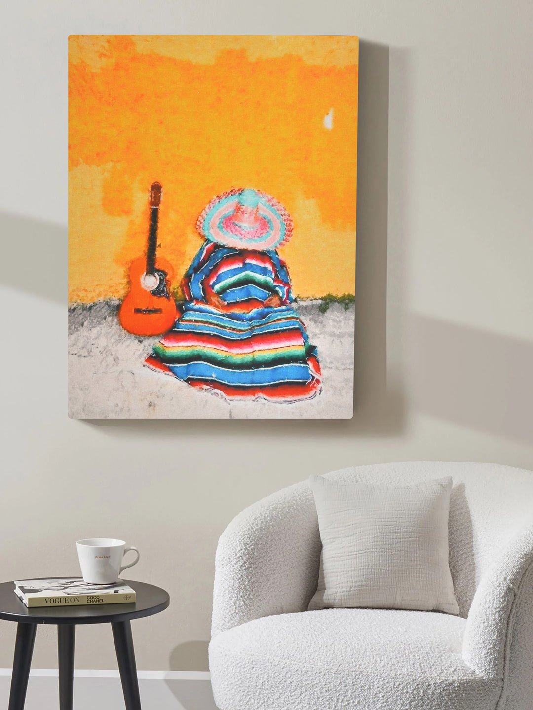 Mexican Art Water Color Painted Wall Art