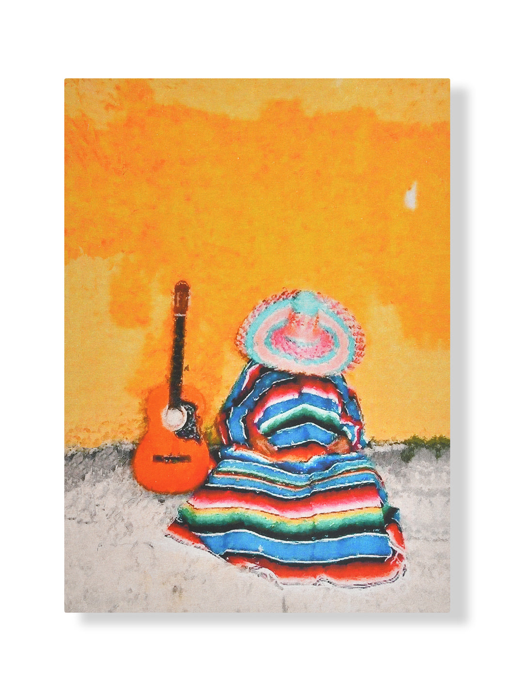 Mexican Art Water Color Painted Wall Art