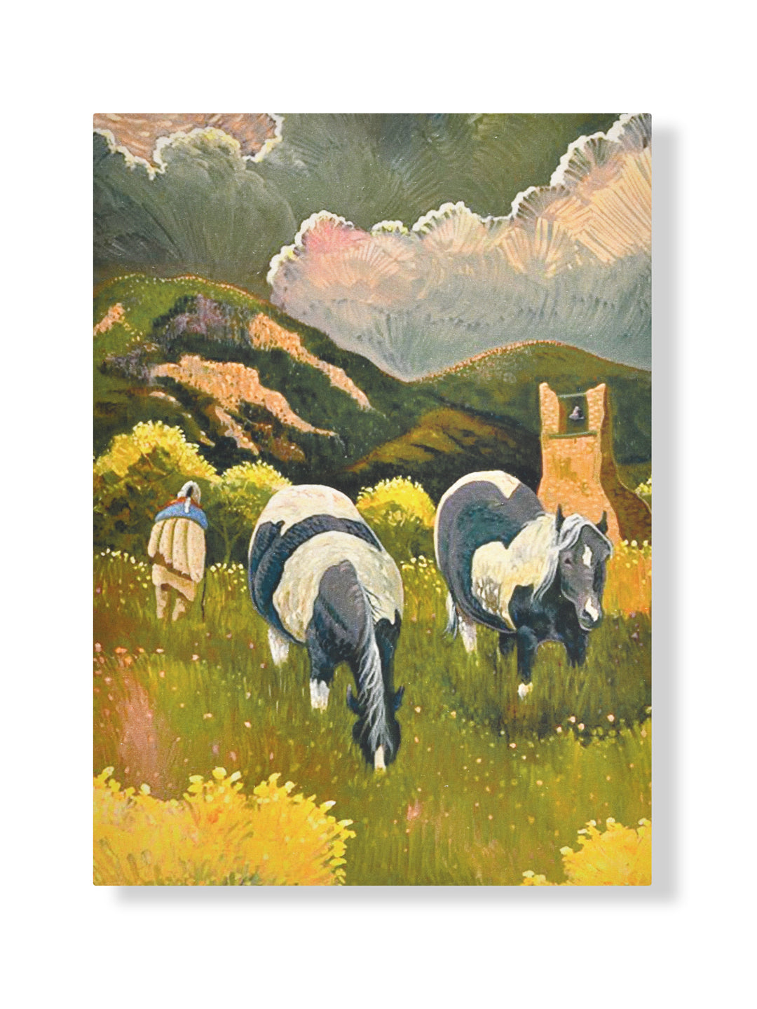 Horses Scenery Painted Wall Art