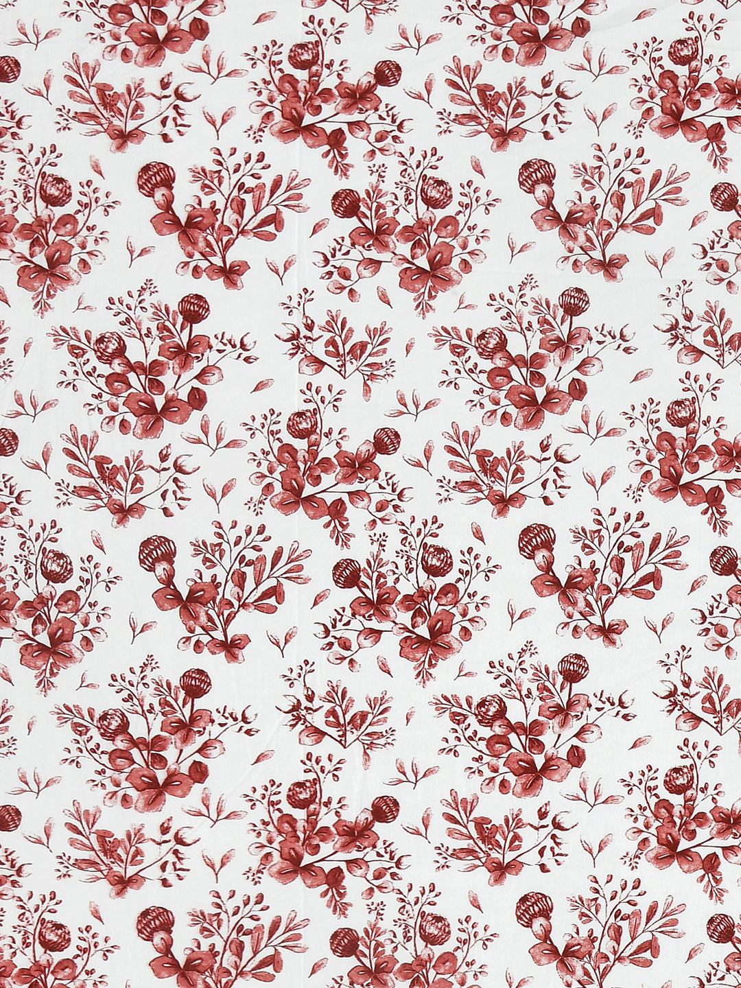 Cherry Leaf Print Double Bed Linen