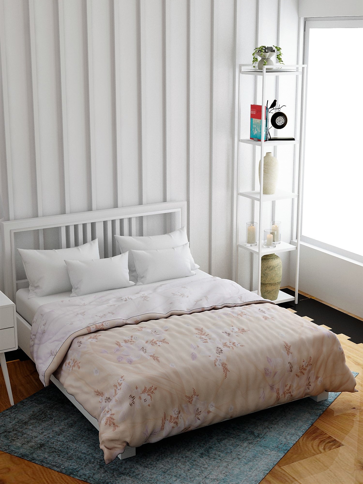 Beige Supersoft Double bed AC Comforter