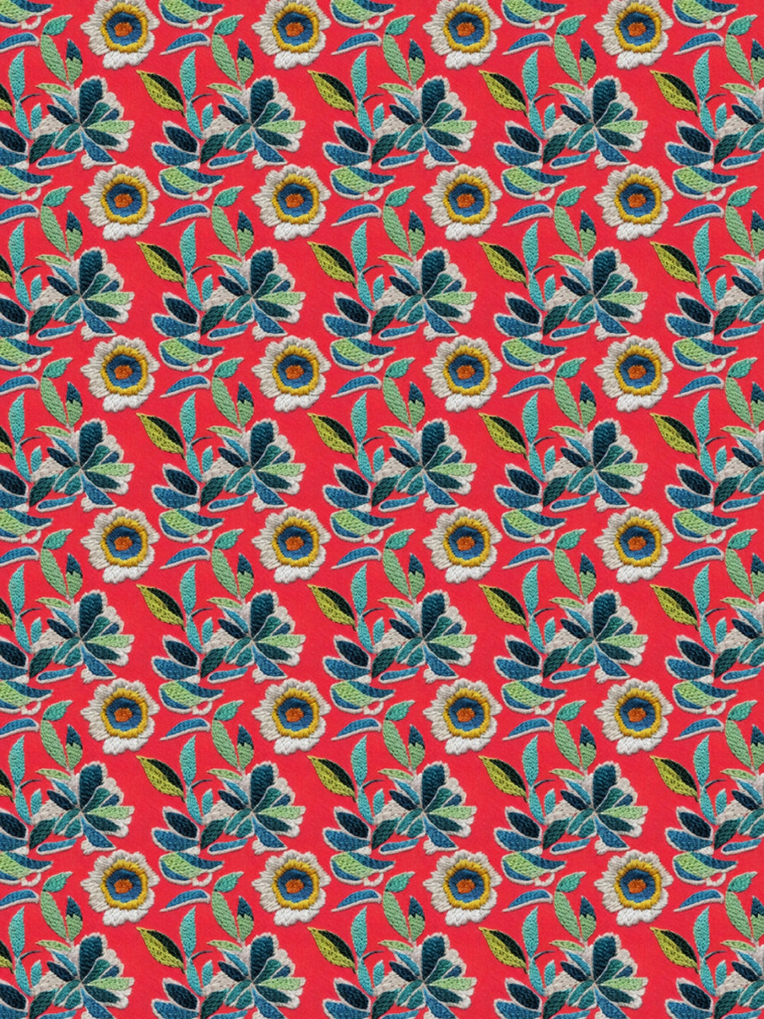 Blue & Red Floral Print AC Room 120 GSM  Cotton Double Bed Dohar