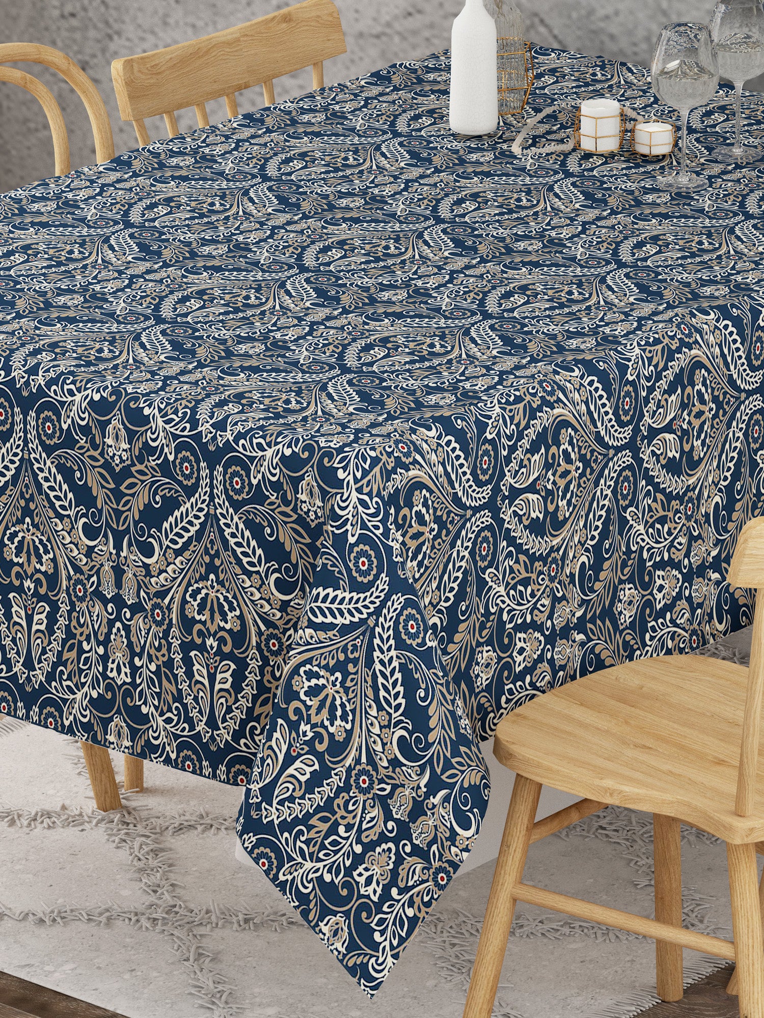 Ornamental Print Cotton Table Cover