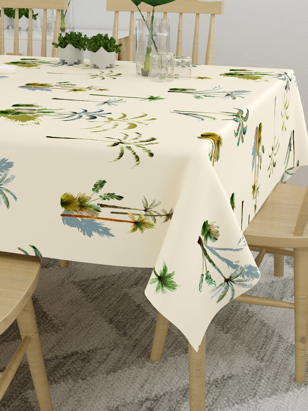 Pot Plant Print 6 Seater Table Cover